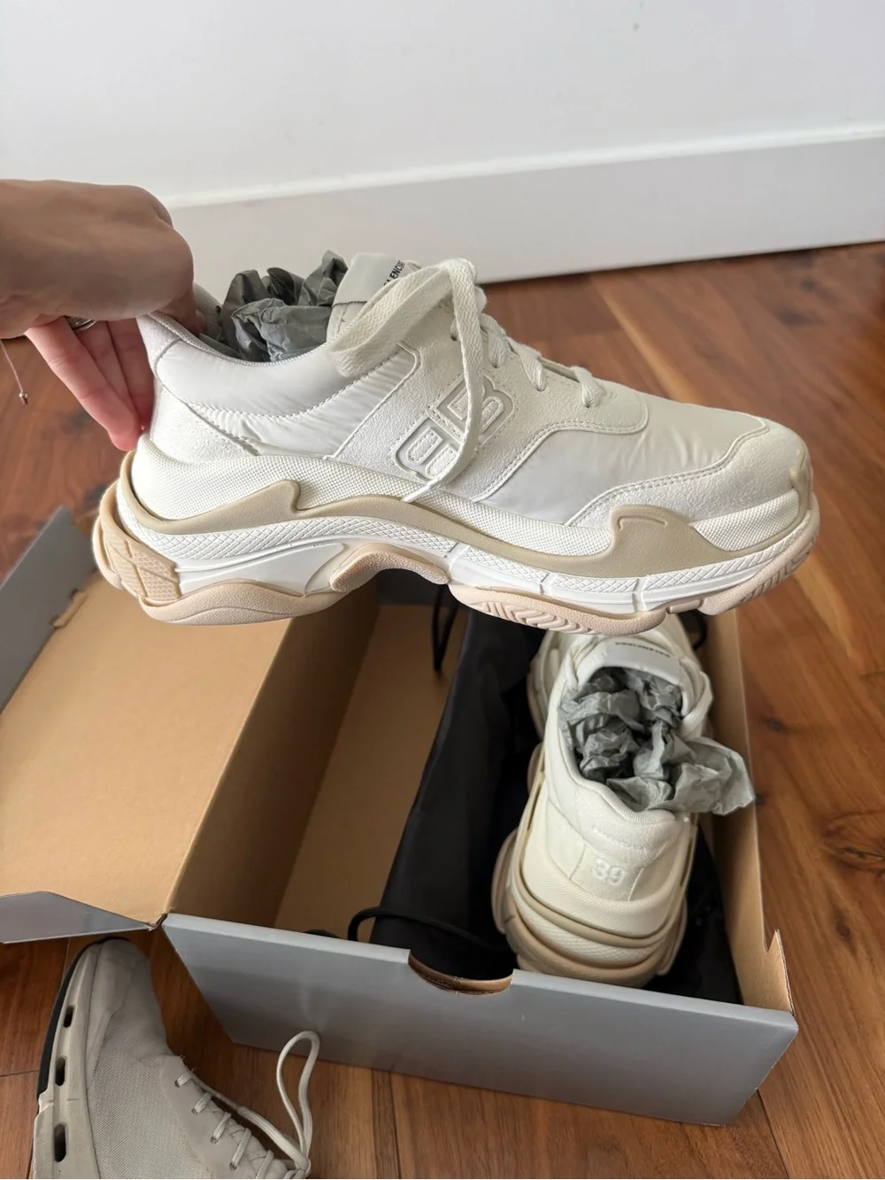Balenciaga Triple S Sneakers - Cream & Beige